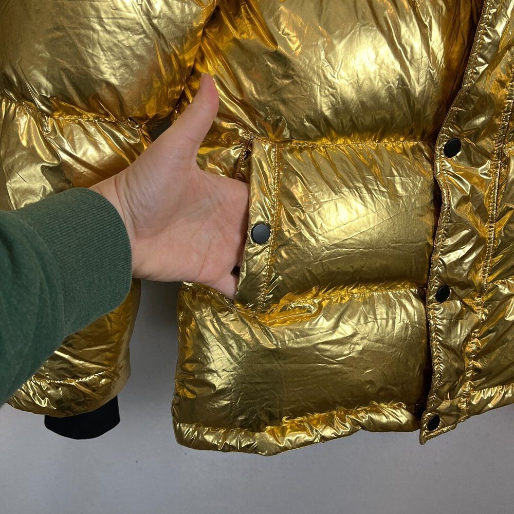 TNA Metallic Gold Puffer Jacket - Picture 14 of 16